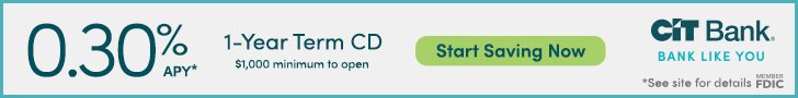 CIT Bank 1-Year CD
