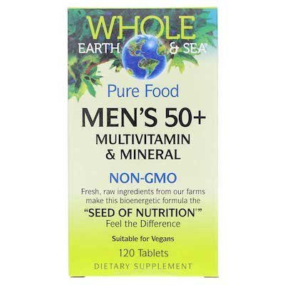 NHC vitamins Natural Factors Whole Earth Sea Mens 50 Multi 1