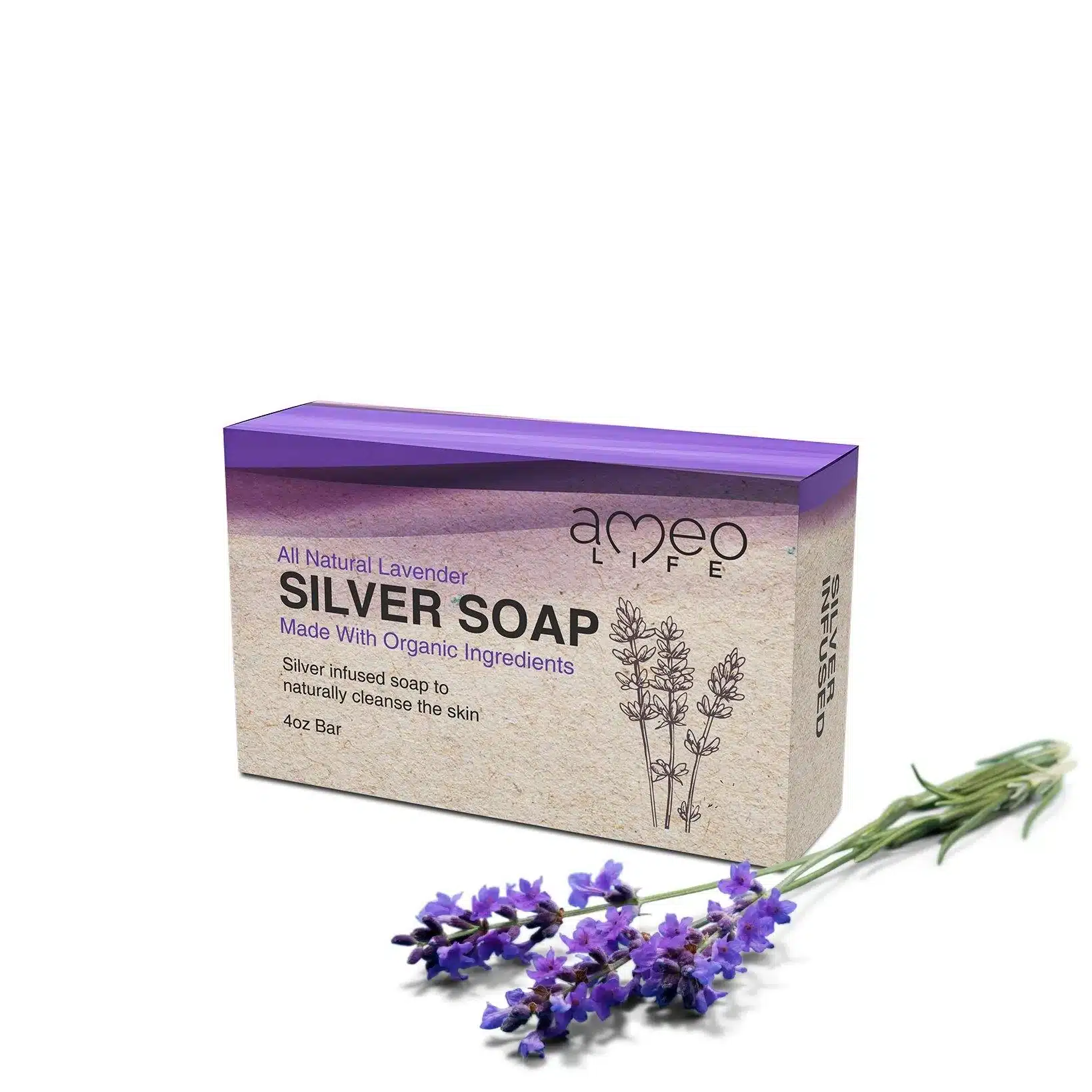 ameo life natural lavender silver soap