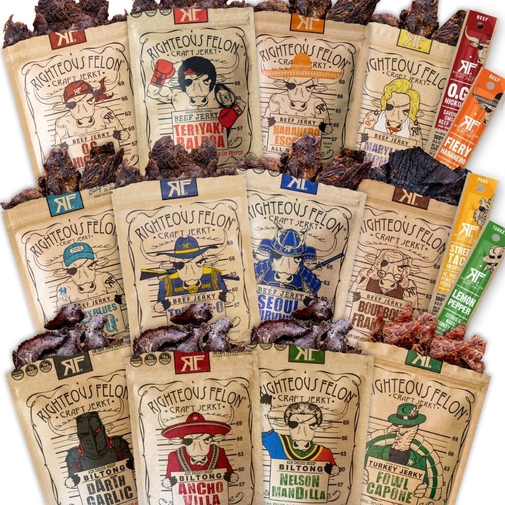 Rightous felon THE WHOLE SHEBANG CRAFT JERKY GIFT BUNDLE 1