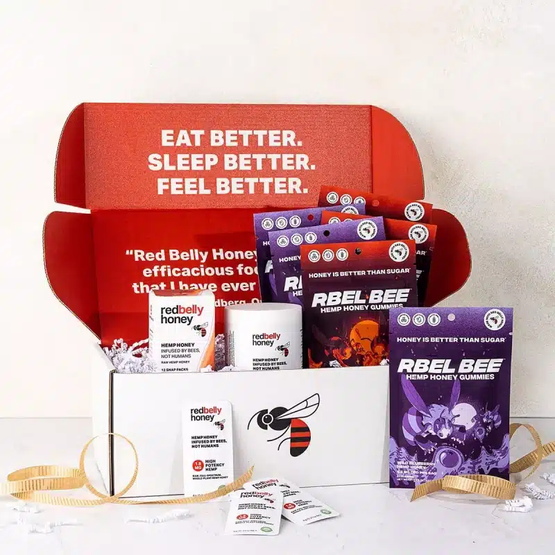 red belly honey gift box.